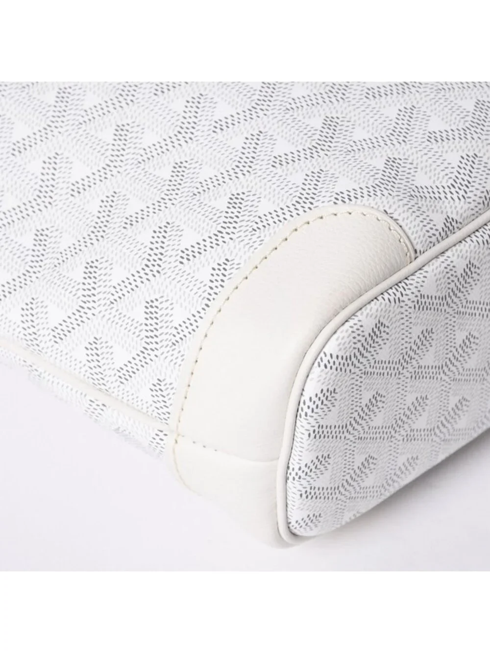 Goyard Limited Handbag Beluga Mini Orange Leather White